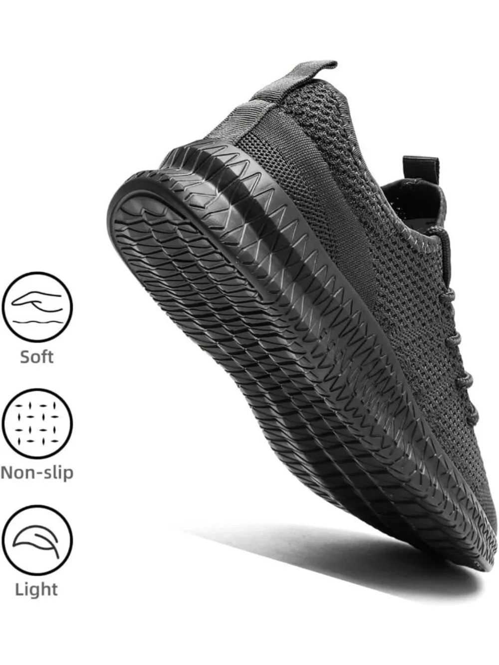 Lightweight Slip-On Running Shoes for Women - Breathable Athletic Sneakers for - Picture 4 of 6